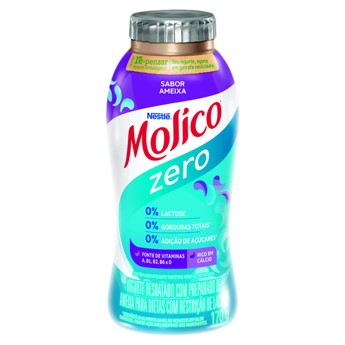 Iogurte Desnatado Molico Ameixa Sem Lactose 170g